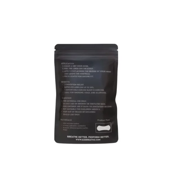 Ezebreathe Black Nasal Strips – 50 Pack