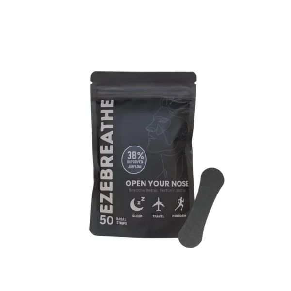 Ezebreathe Black Nasal Strips – 50 Pack